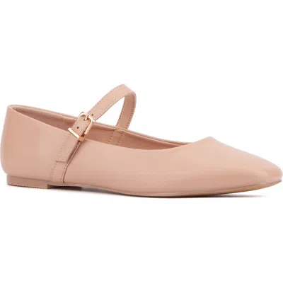 New York And Company Page Mary Jane Ballet Flat In Beige