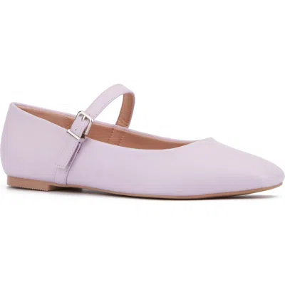 New York And Company Page Mary Jane Ballet Flat In Lilac