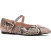 New York And Company Page Mary Jane Ballet Flat In Snake