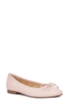 New York And Company Paulina Ballet Flat In Blush Smooth