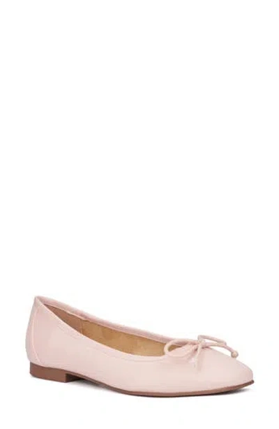 New York And Company Paulina Ballet Flat In Blush Smooth