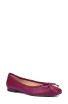 New York And Company Paulina Ballet Flat In Burgundy