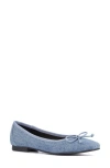 New York And Company Paulina Ballet Flat In Denim