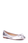 New York And Company Paulina Ballet Flat In Silver