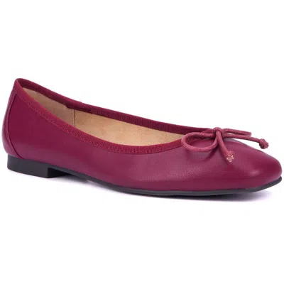 New York And Company Paulina Womens Bow Man Made Ballet Flats In White
