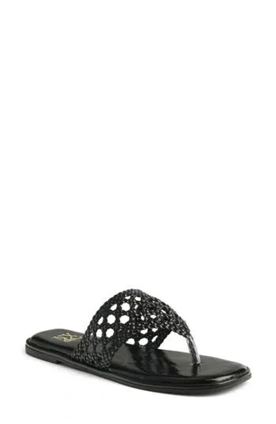 New York And Company Phillipa Woven Slide Sandal In Black