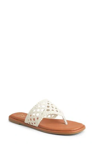 New York And Company Phillipa Woven Slide Sandal In White