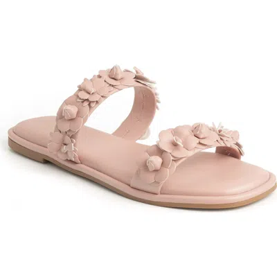 New York And Company Poppy Slide Sandal In Pink