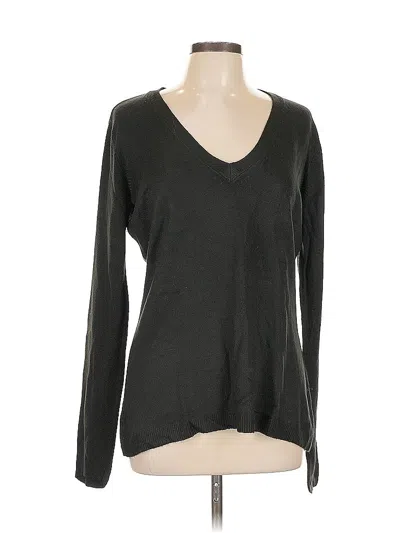 Pre-owned New York And Company Pullover Sweater In Black