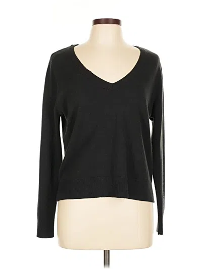 Pre-owned New York And Company Pullover Sweater In Black