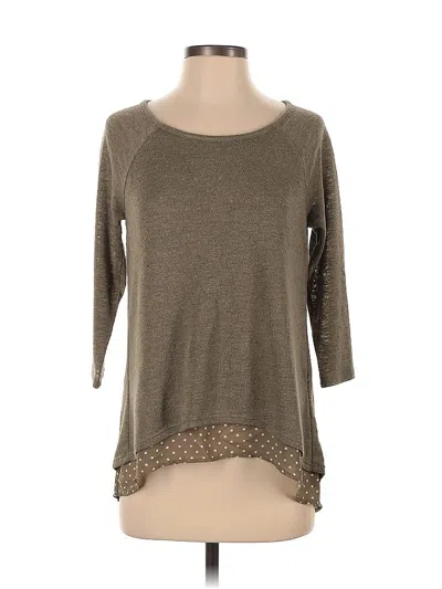 Pre-owned New York And Company Pullover Sweater In Brown