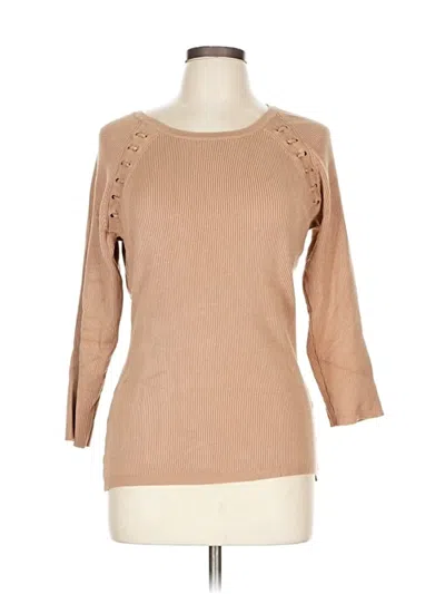 Pre-owned New York And Company Pullover Sweater In Brown