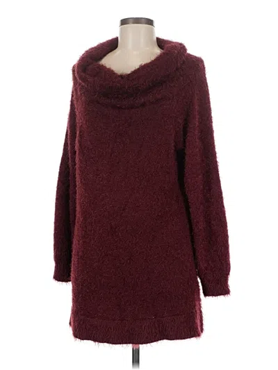 New York And Company Pullover Sweater In Burgundy