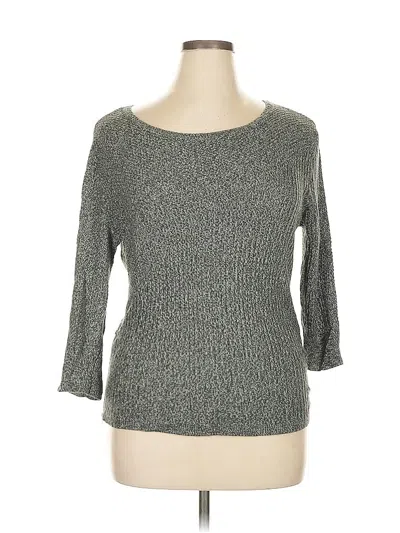 Pre-owned New York And Company Pullover Sweater In Gray