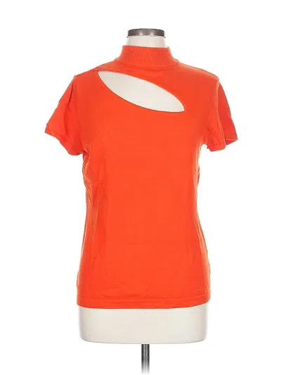 Pre-owned New York And Company Pullover Sweater In Orange