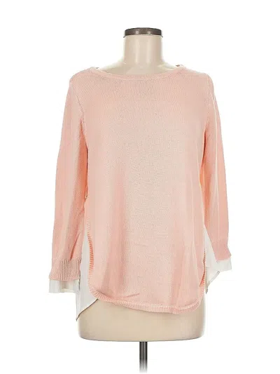 Pre-owned New York And Company Pullover Sweater In Pink
