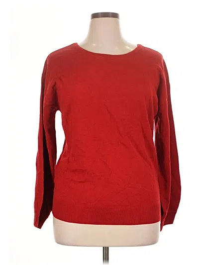 New York And Company Pullover Sweater In Red