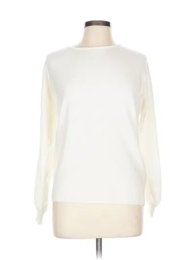 Pre-owned New York And Company Pullover Sweater In White