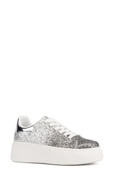 New York And Company Raphaela Sneaker In Silver