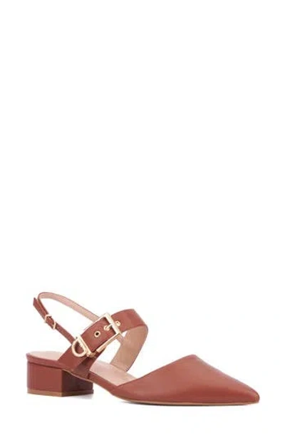 New York And Company Rea Slingback Pump In Cognac