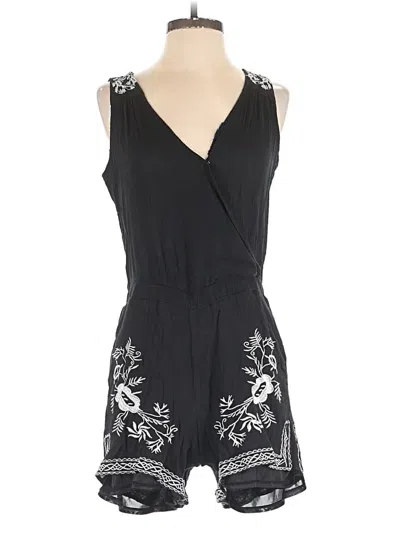 Pre-owned New York And Company Romper In Black