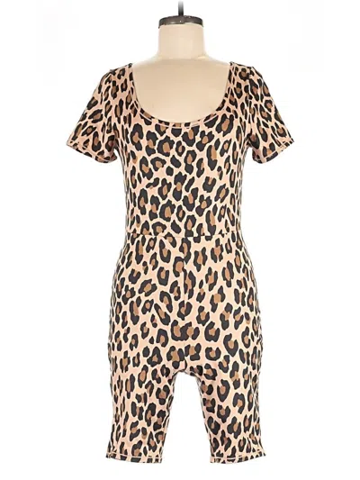 Pre-owned New York And Company Romper In Brown