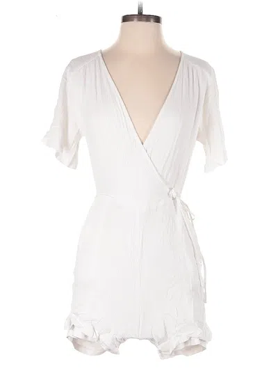 Pre-owned New York And Company Romper In White