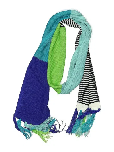 Pre-owned New York And Company Scarf In Blue