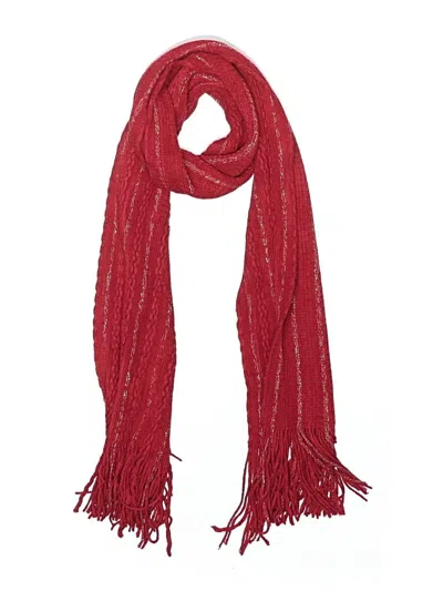 Pre-owned New York And Company Scarf In Red