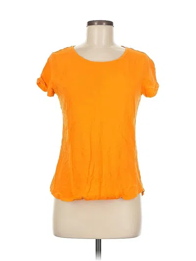 Pre-owned New York And Company Short Sleeve T-shirt In Orange