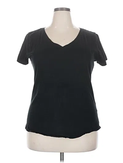 Pre-owned New York And Company Short Sleeve T-shirt In Black