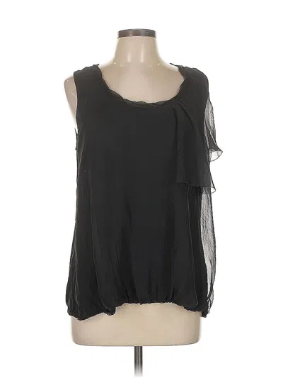 Pre-owned New York And Company Sleeveless Blouse In Black