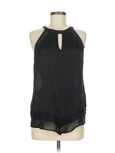 Pre-owned New York And Company Sleeveless Blouse In Black