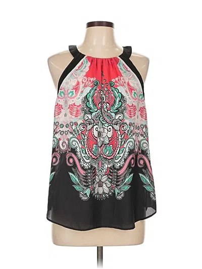 Pre-owned New York And Company Sleeveless Blouse In Black