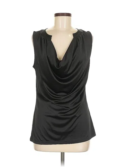 Pre-owned New York And Company Sleeveless Blouse In Black