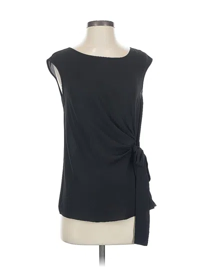 Pre-owned New York And Company Sleeveless Blouse In Black