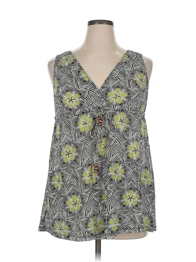 Pre-owned New York And Company Sleeveless Blouse In Gray