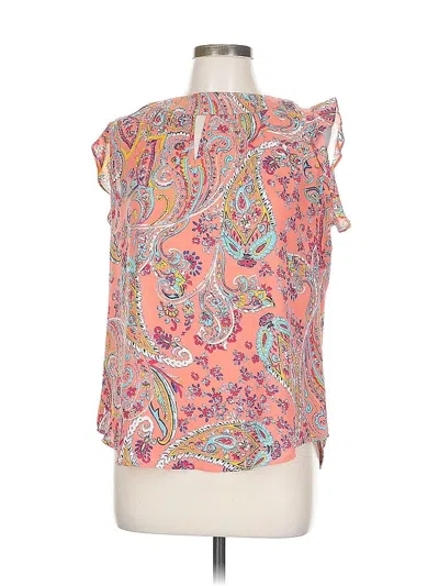 Pre-owned New York And Company Sleeveless Blouse In Pink