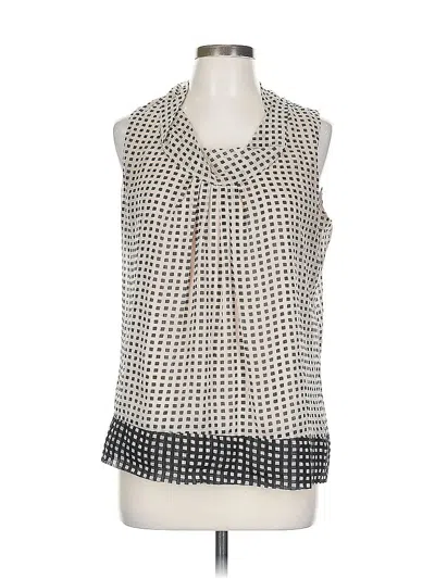 Pre-owned New York And Company Sleeveless Blouse In White