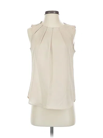 Pre-owned New York And Company Sleeveless Blouse In White