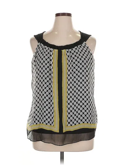 Pre-owned New York And Company Sleeveless Blouse In Yellow