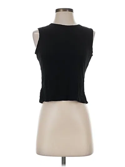 Pre-owned New York And Company Sleeveless Top Black High Neck Tops