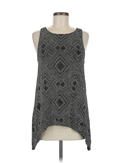 Pre-owned New York And Company Sleeveless Top Gray Halter Neckline Tops