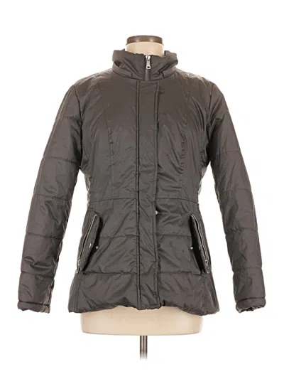 Pre-owned New York And Company Snow Jacket In Gray