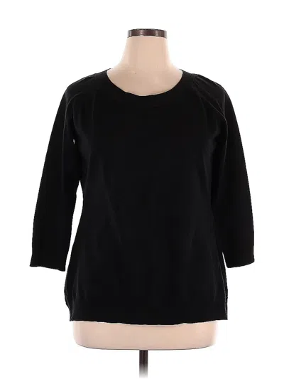 Pre-owned New York And Company Sweatshirt In Black