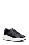 New York And Company Tana Platform Sneaker In Black Glitter