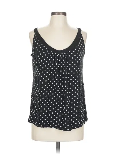 Pre-owned New York And Company Tank Top Black Sweetheart Neckline Tops
