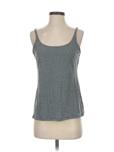 Pre-owned New York And Company Tank Top Gray Strapless Neckline Tops