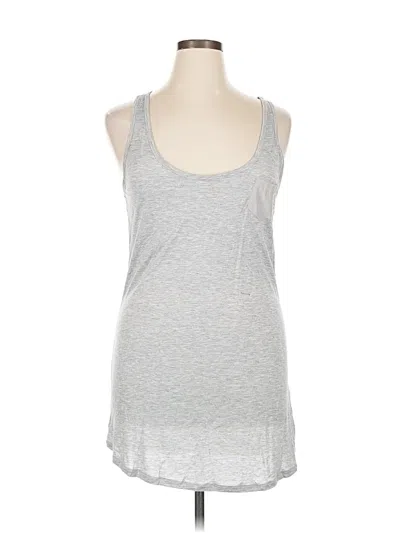 Pre-owned New York And Company Tank Top Silver Halter Neckline Tops