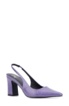Shop New York And Company Theresa Slingback Pump In Violet